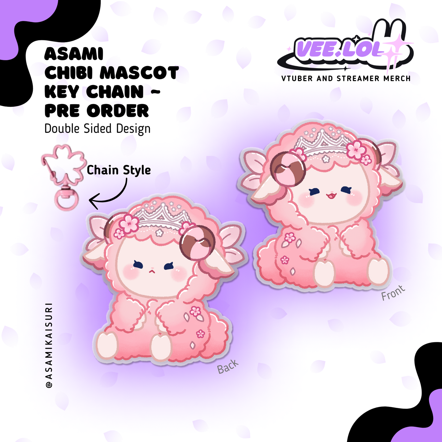 Asami Chibi Mascot Key Chain ~ Pre Order