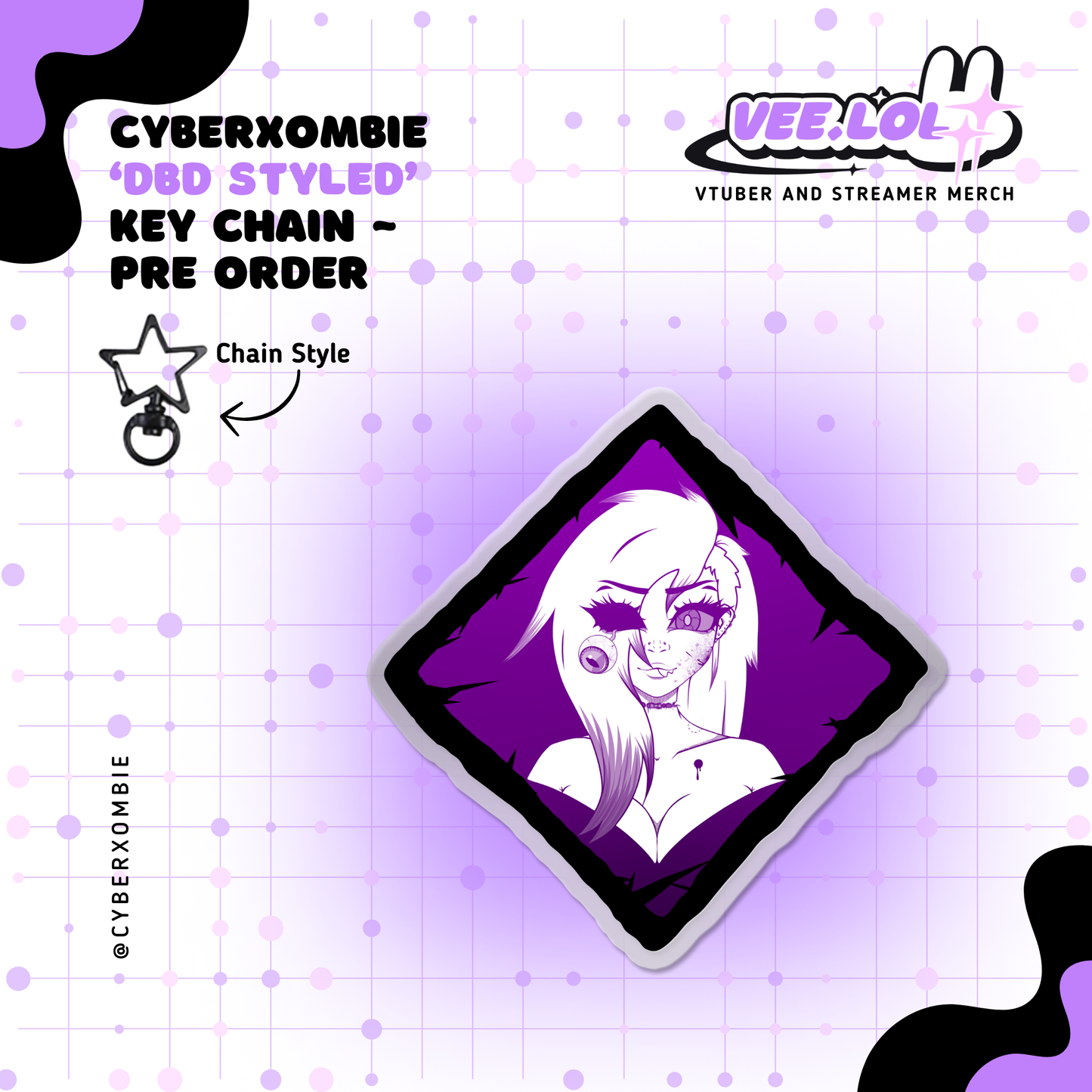 CyberXombie Key Chain ~ Pre Order