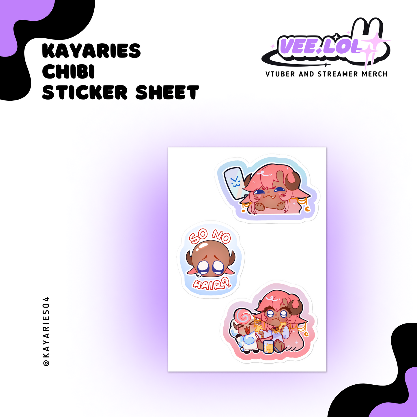 KayAries Sticker Sheet