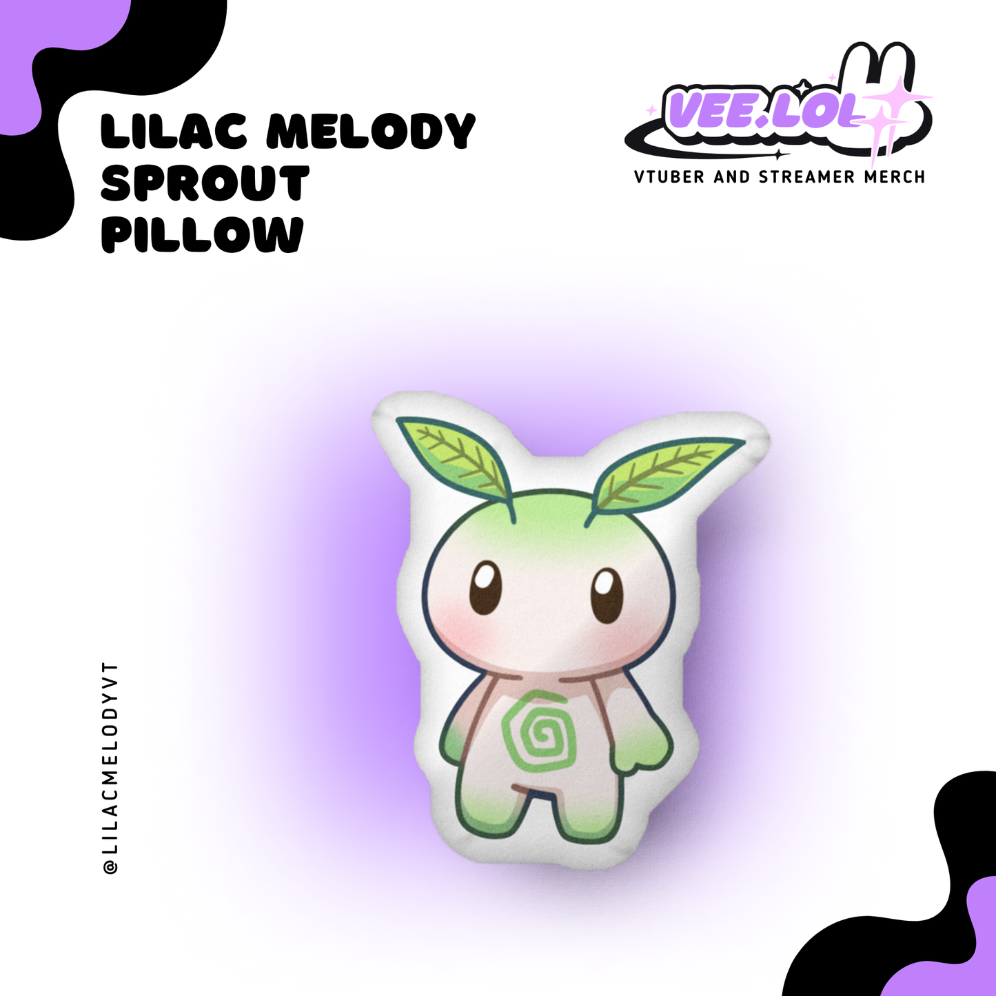 Lilac Melody Sprout Pillow