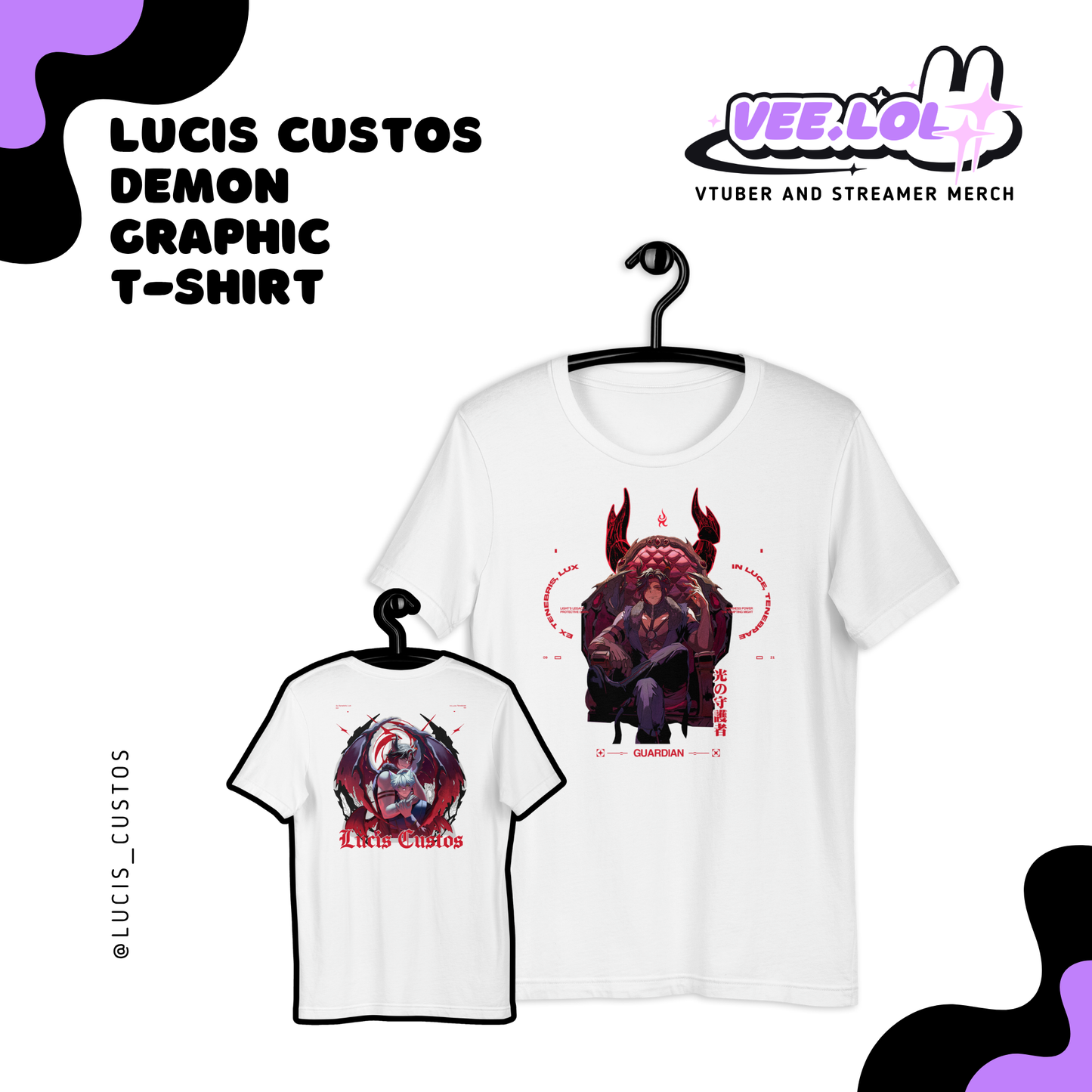 Lucis Custos Demon Graphic Unisex T-Shirt
