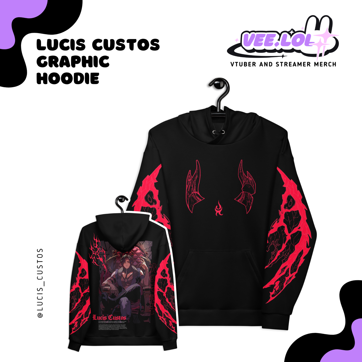 Lucis Custos Graphic Hoodie