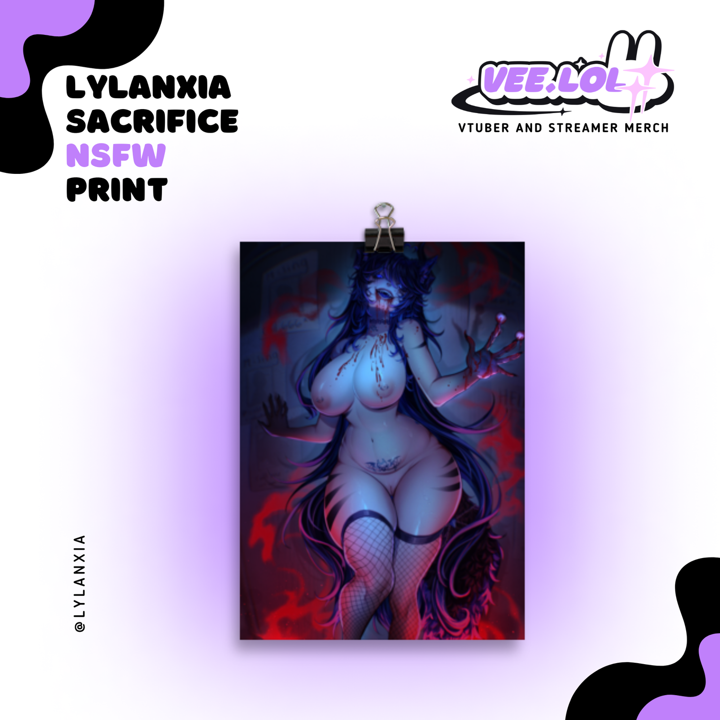 Lylanxia Sacrifice NSFW Print