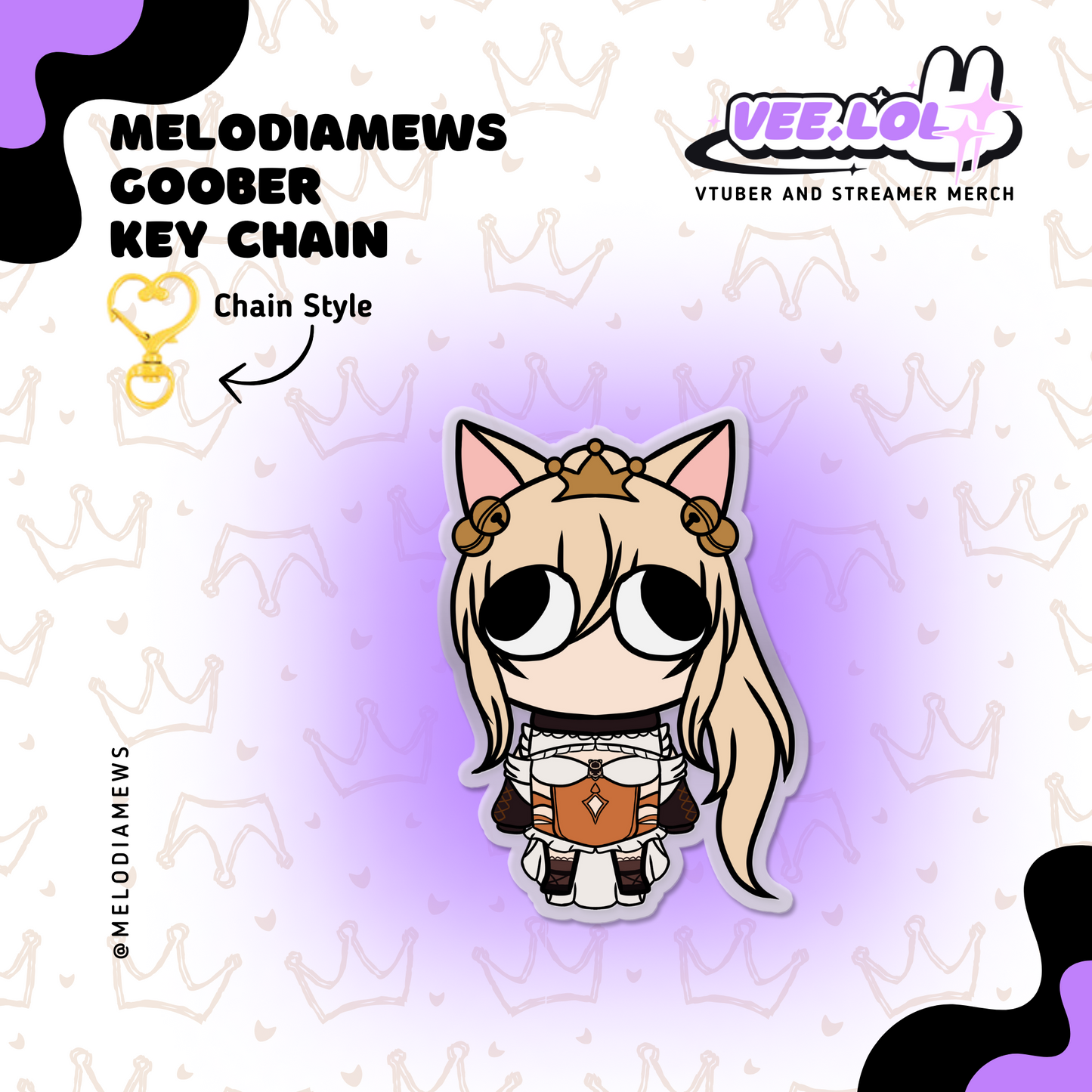 MelodiaMews Goober Key Chain