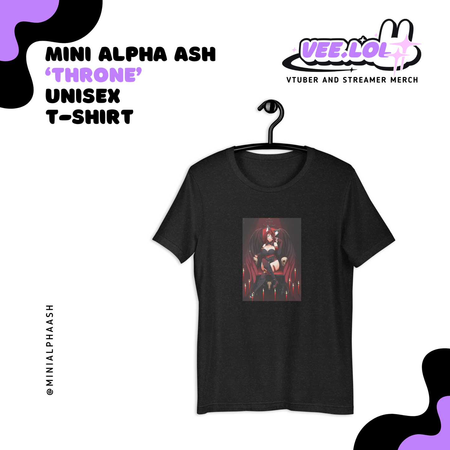 MiniAlphaAsh Throne Unisex T-shirt