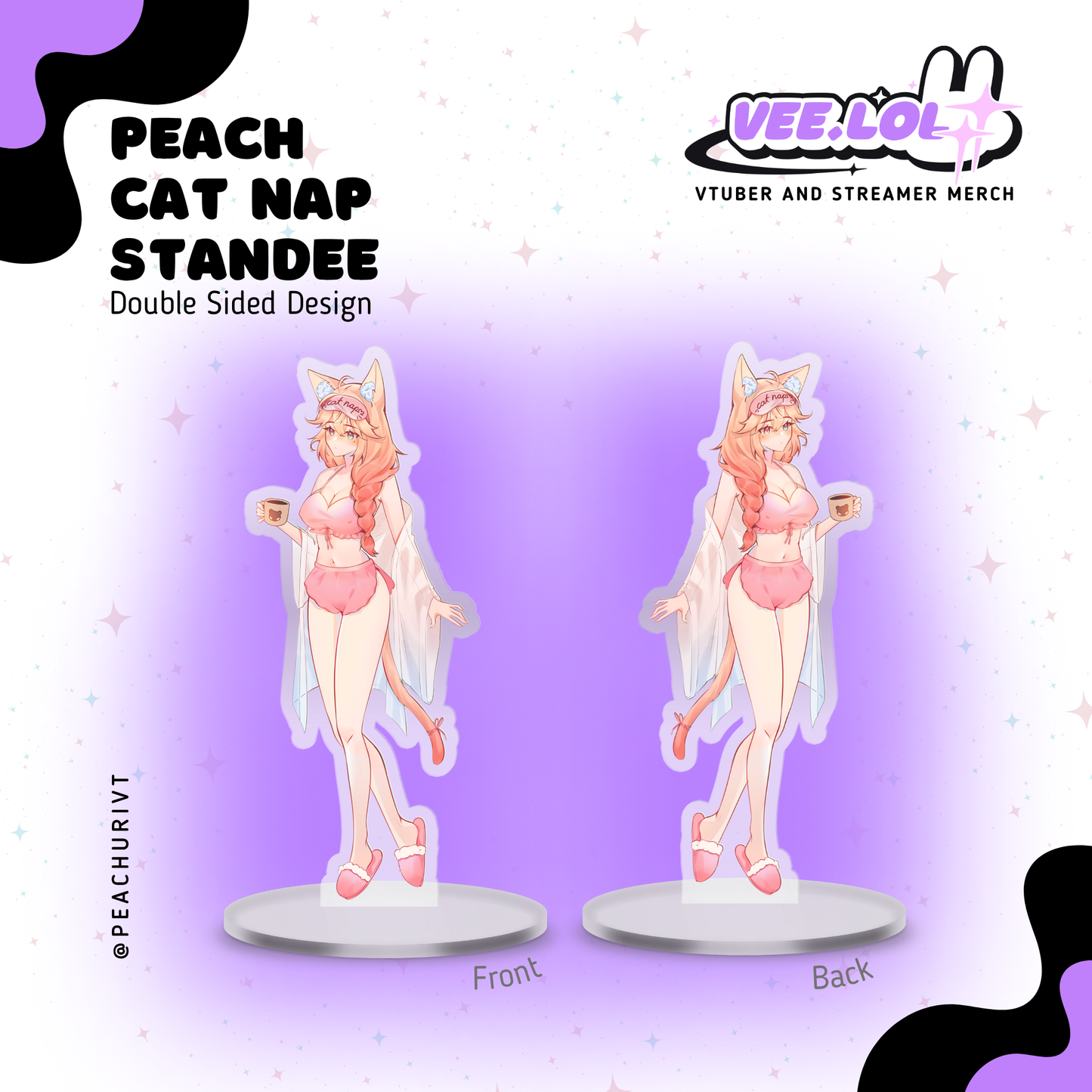 Peach Cat Nap Standee