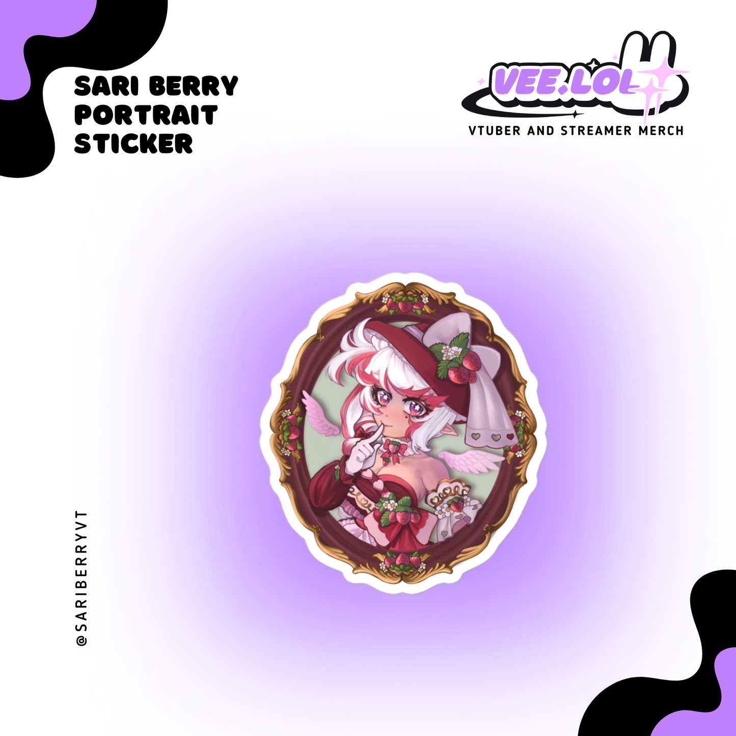 Sari Berry Portrait Sticker