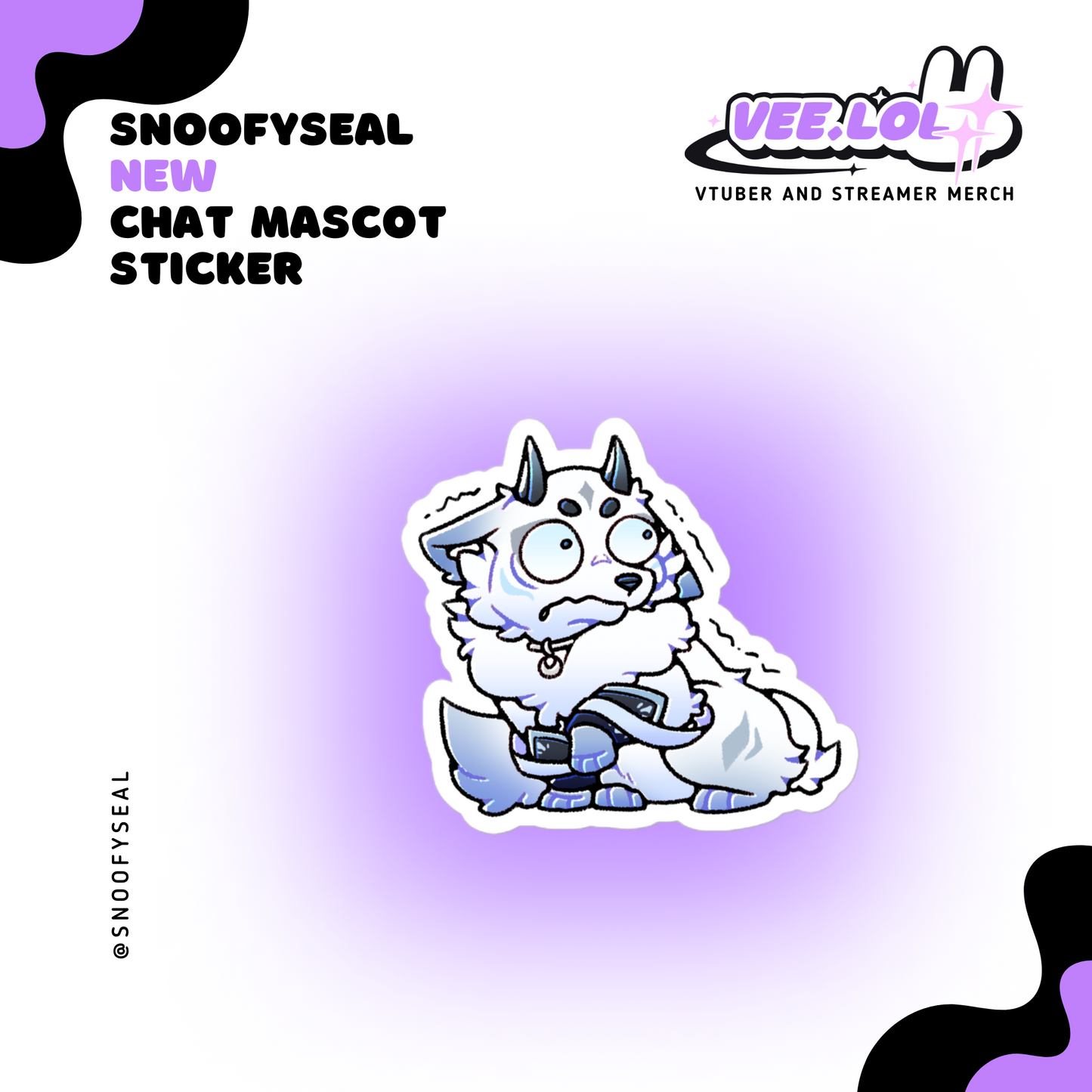 SnoofySeal Mascot Sticker