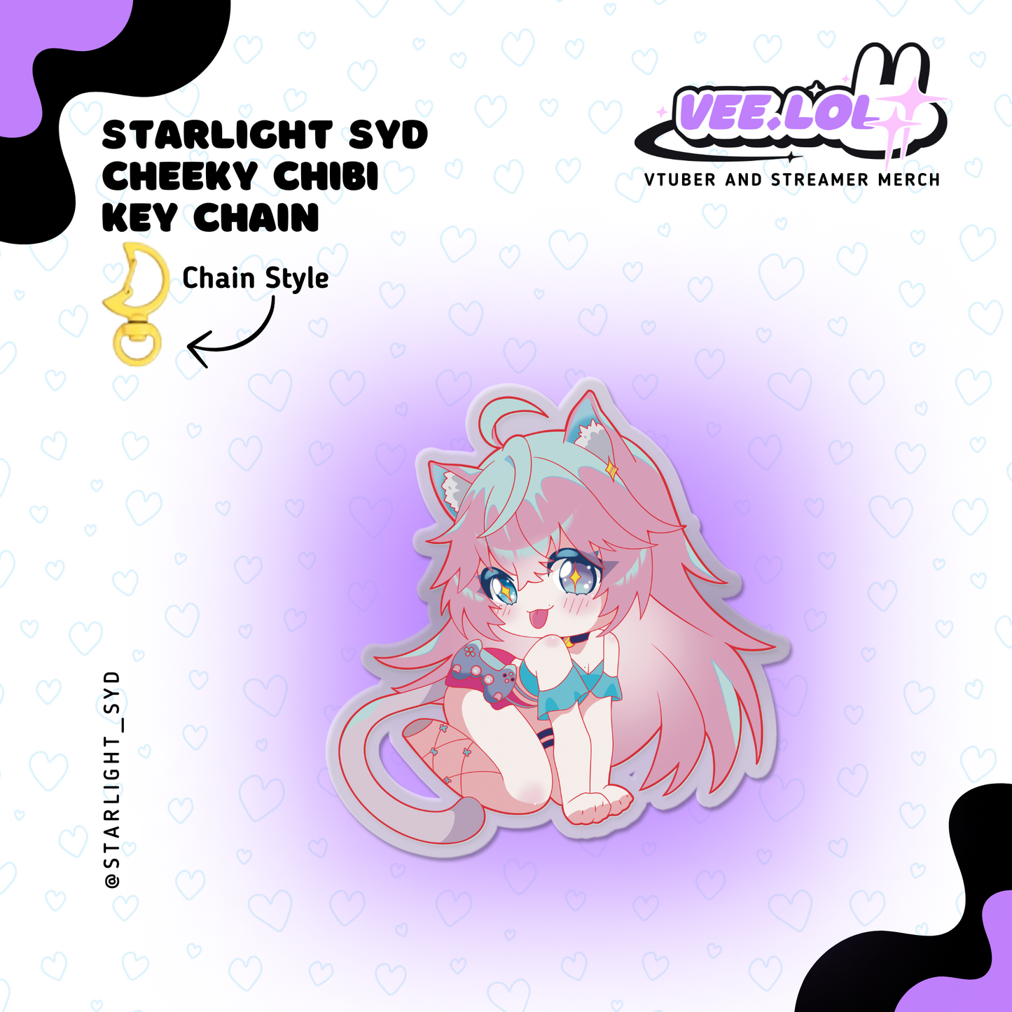 Starlight Syd Cheeky Chibi Key Chain