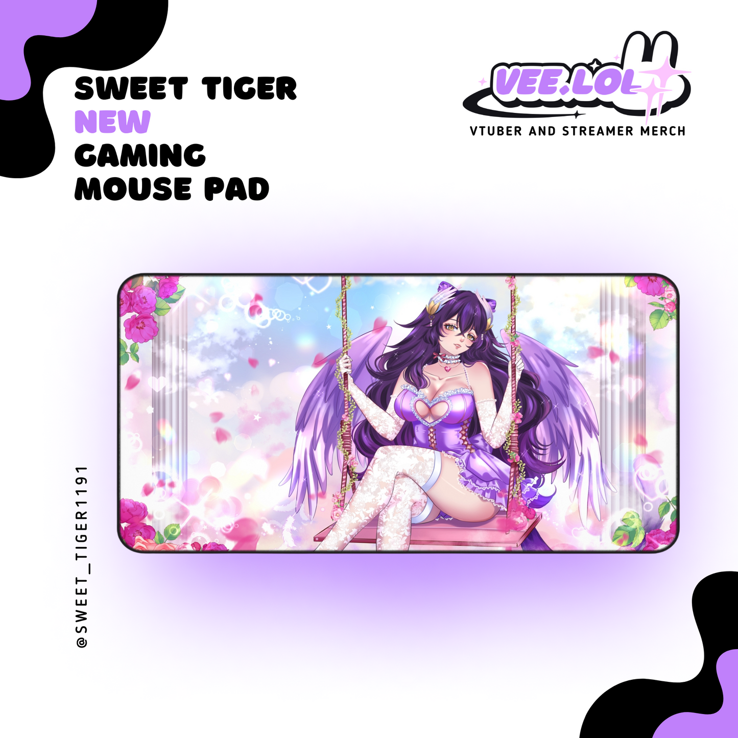 Sweet Tiger Gaming Mouse Pad