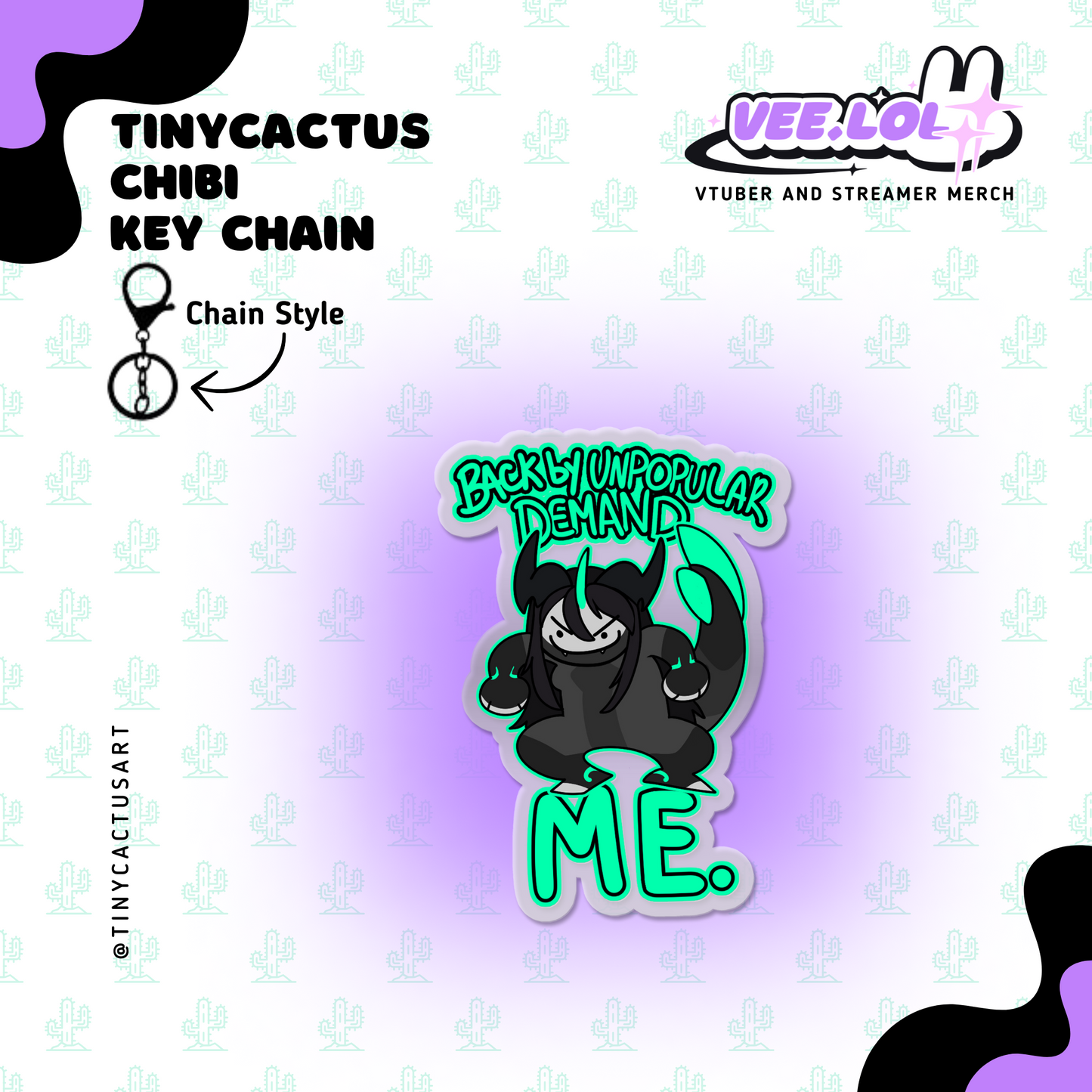 TinyCactus Chibi Key Chain