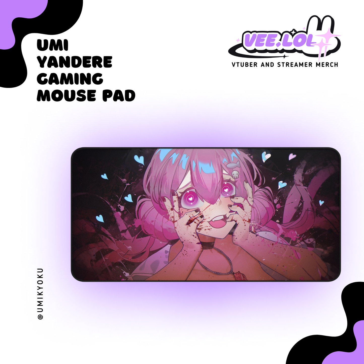 Umi Yandere Gaming Mouse Pad