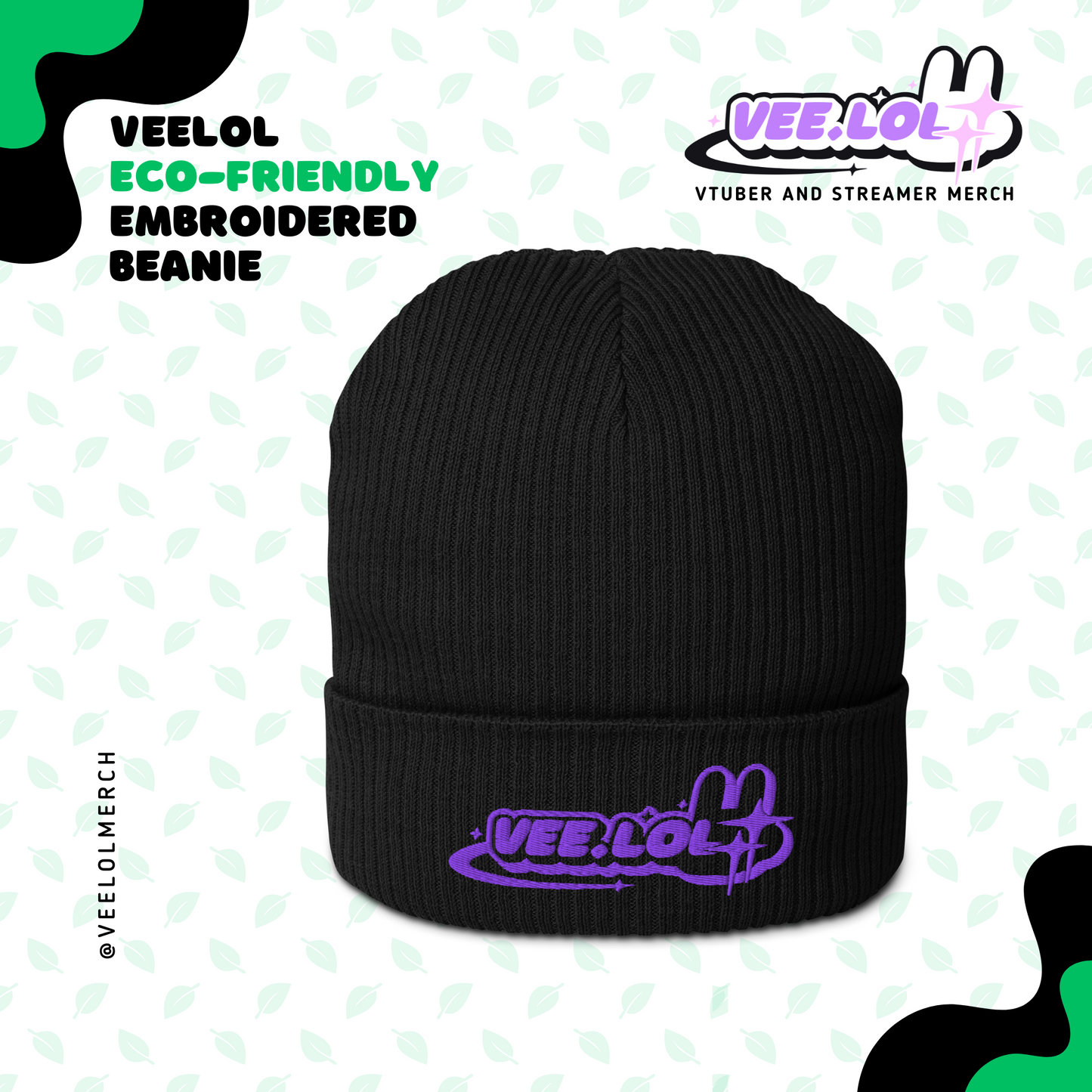 Veelol Eco-Friendly Embroiderd Beanie