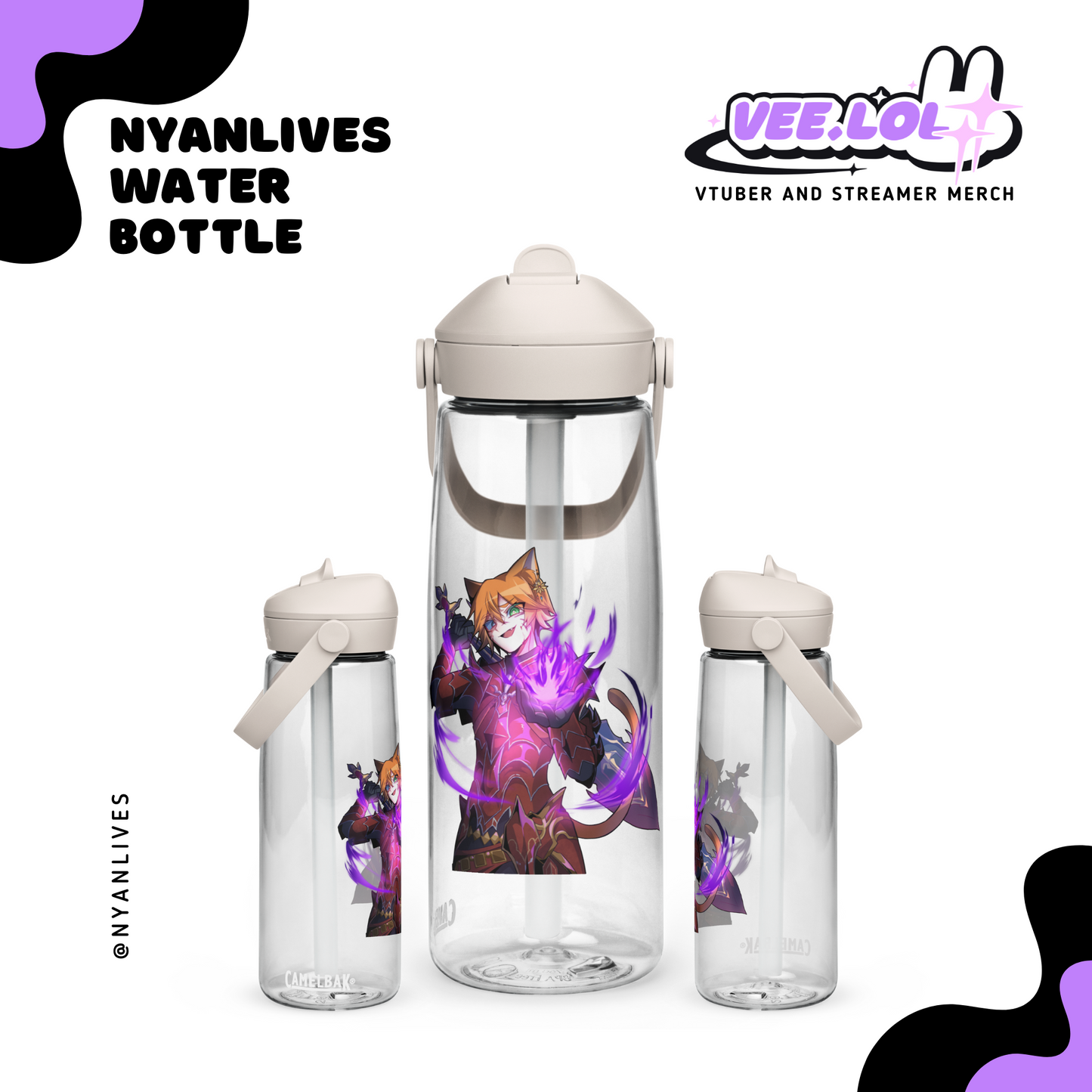 NyanLives Water Bottle