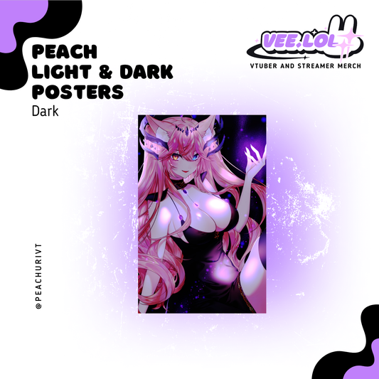 Peachuri Dark Print