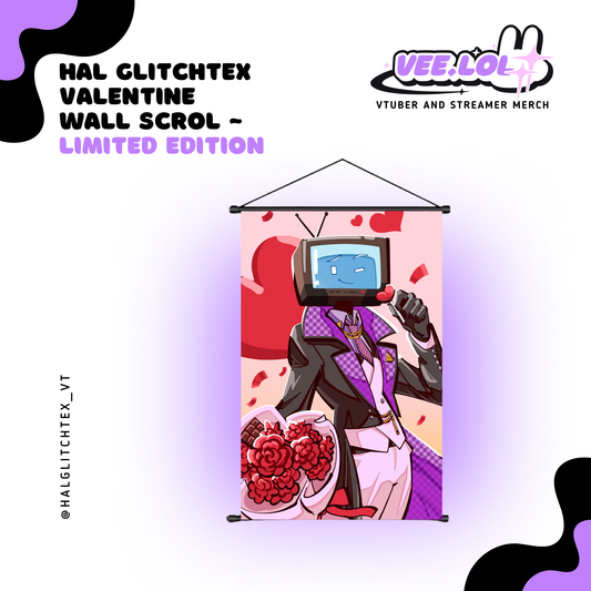 Hal Glitchex Valentine Wall Scroll ~ Pre Order