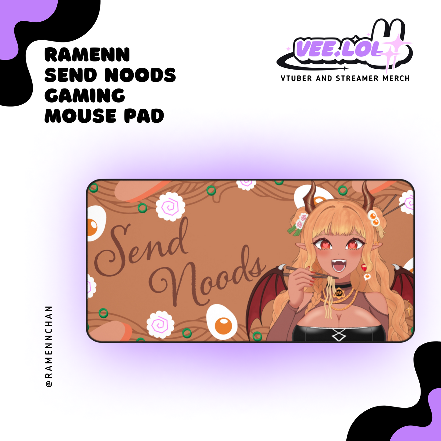 Ramenn Chan Gaming Mouse Pad