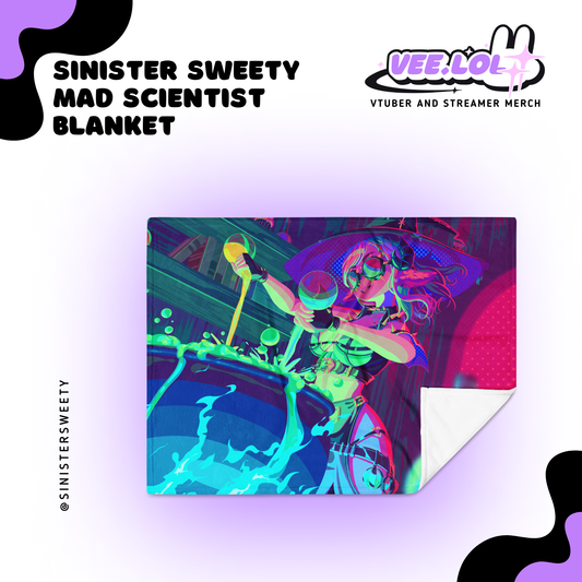 Sinister Sweety Mad Scientist Blanket