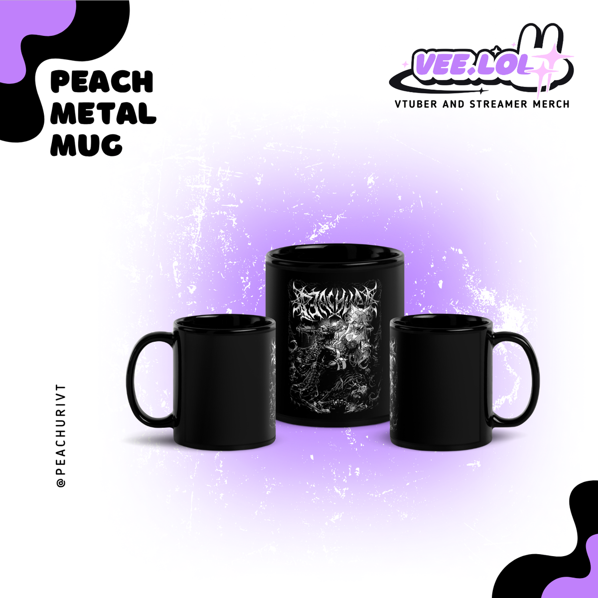 Peachuri Metal Mug