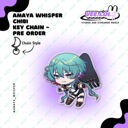 Amaya Whisper Chibi Key Chain ~ Pre Order