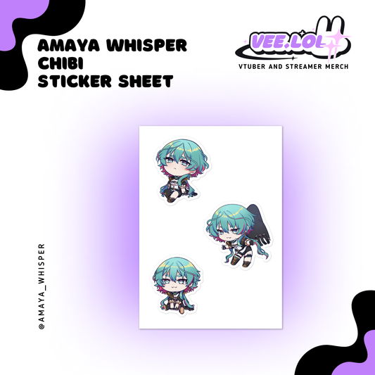 Amaya Whisper Chibi Sticker Sheet