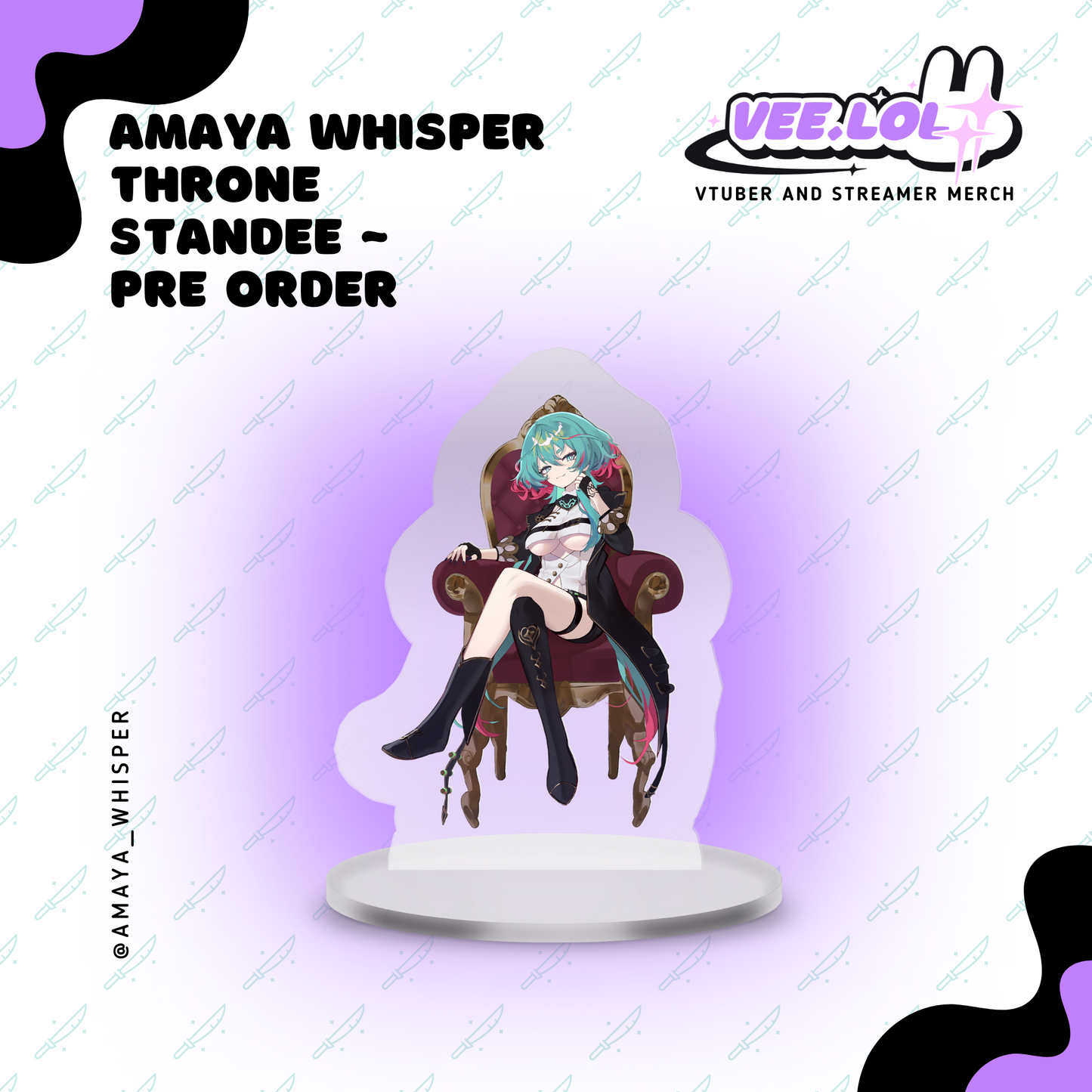 Amaya Whisper Throne Standee ~ Pre Order