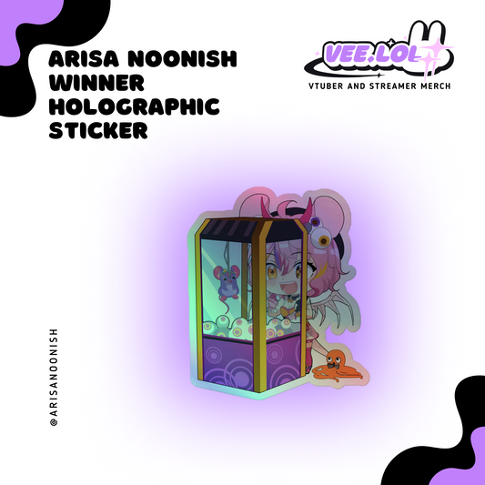 Arisa Noonish Winner Holographic Sticker