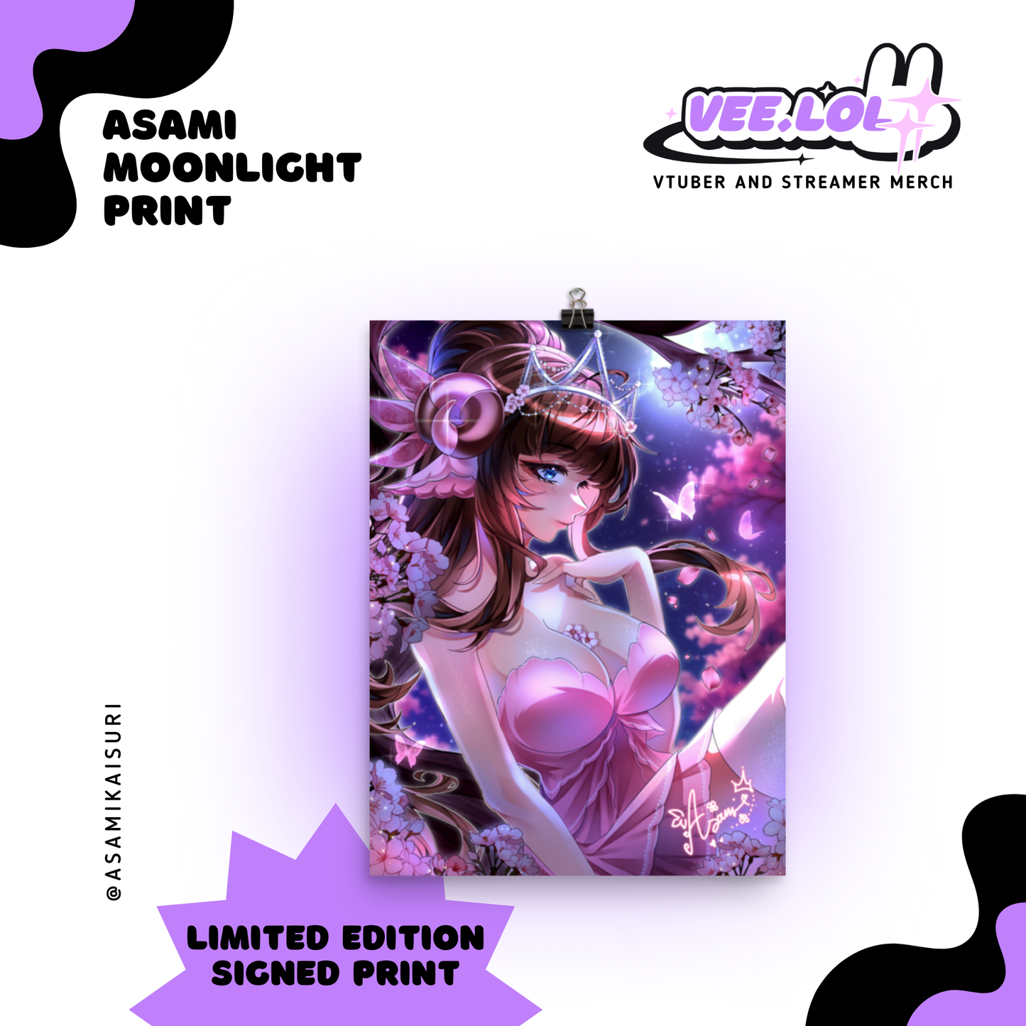Asami Moonlight Limited Edition Print