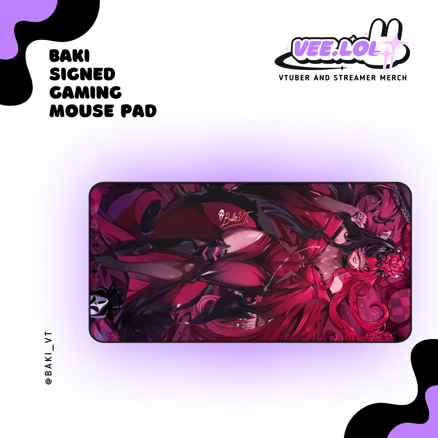 Baki Signed Gaming Mouse Pad