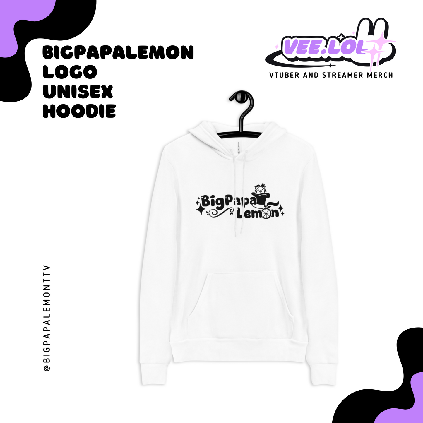 BigPapaLemon Logo Unisex Hoodie