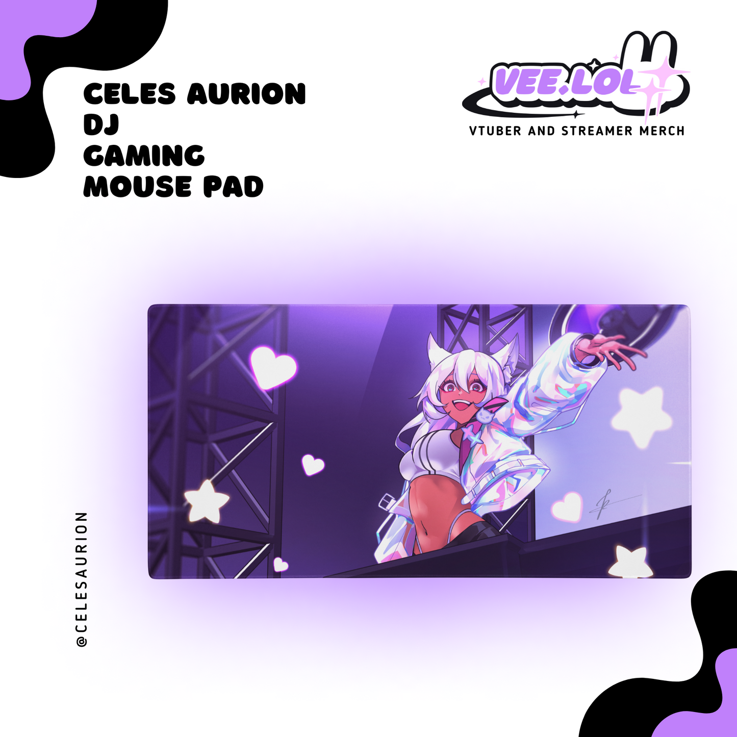 Celes Aurion DJ Gaming Mouse Pad