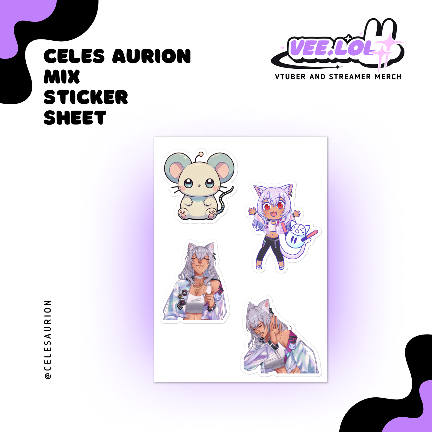 Celes Aurion Mix Sticker Sheet