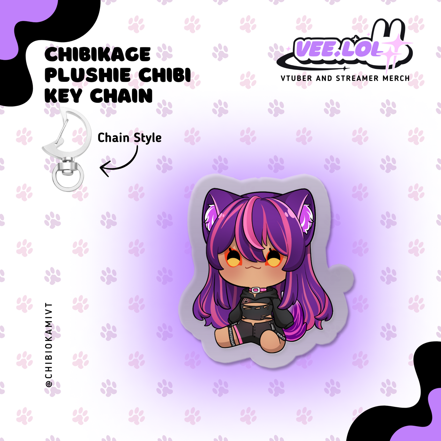 ChibiKage Plushie Chibi Key Chain