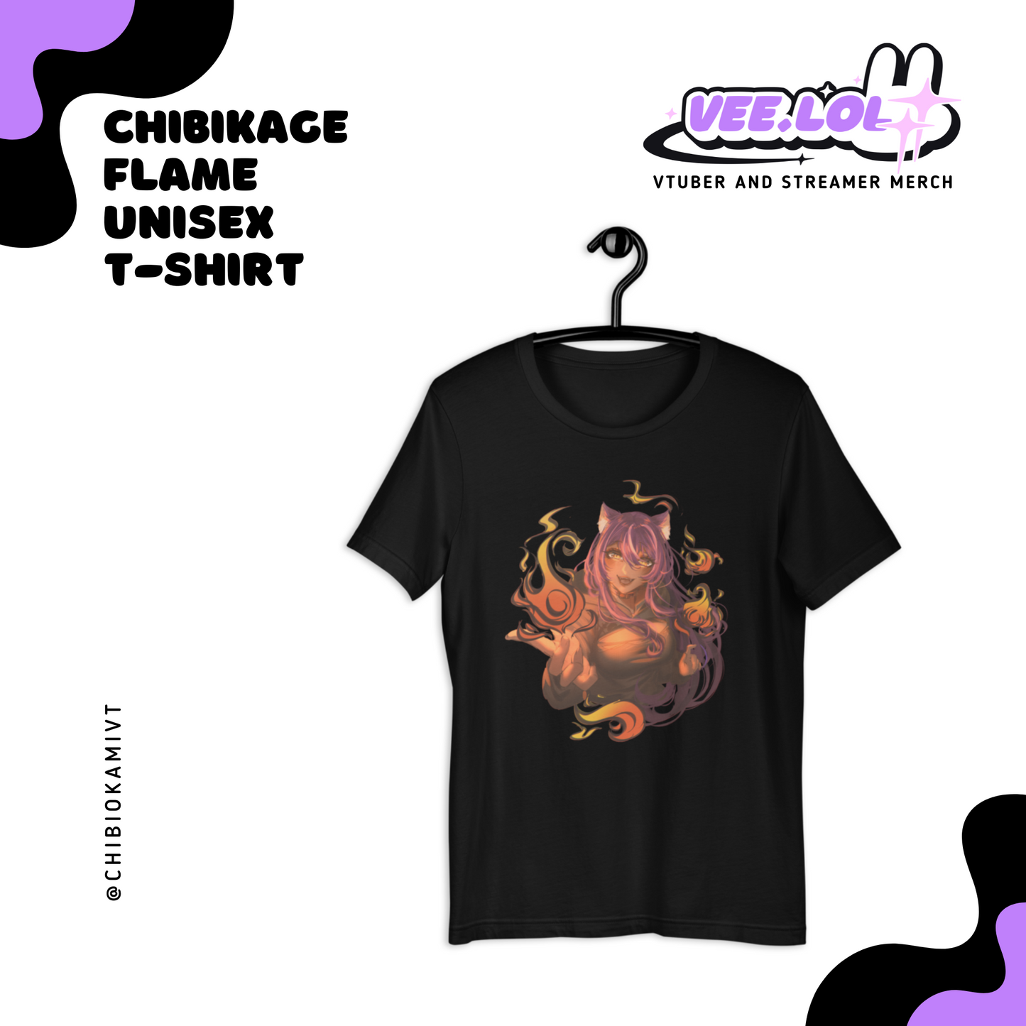 Chibikage Flame Unisex T-Shirt