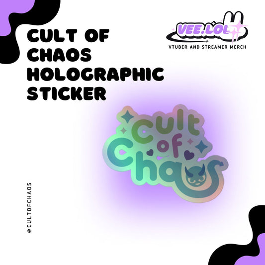 Cult Of Chaos Holographic Sticker