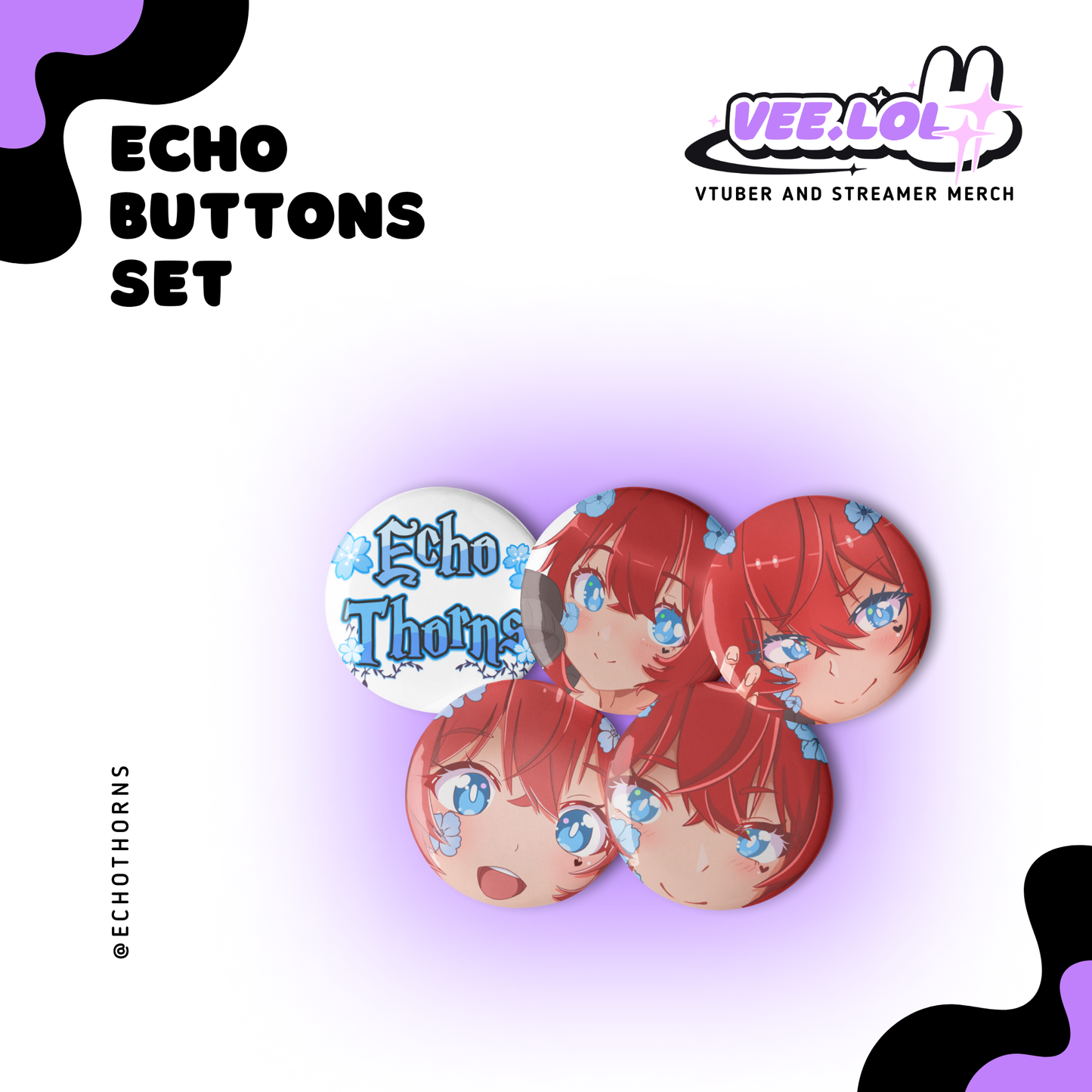 Echo Buttons Set