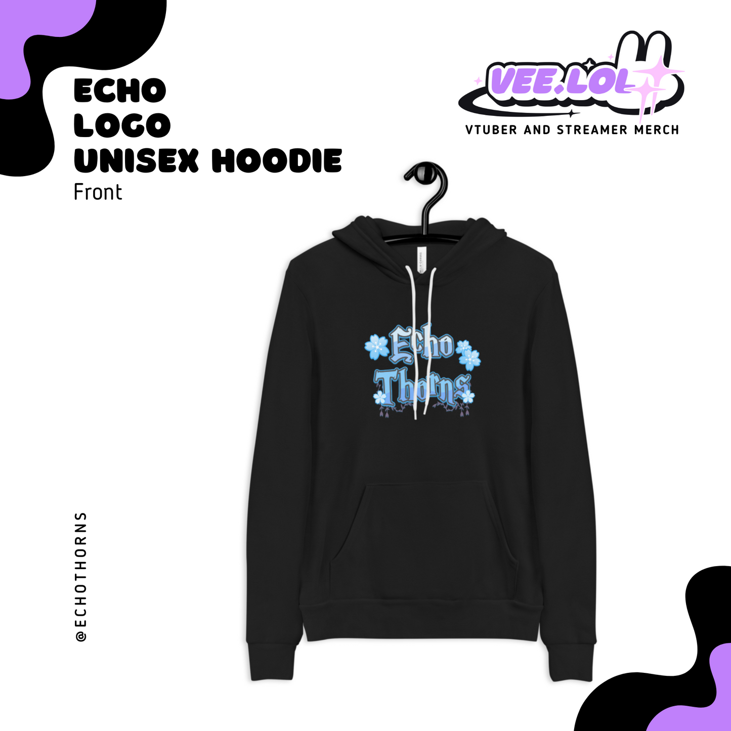 Echo Logo Unisex Hoodie