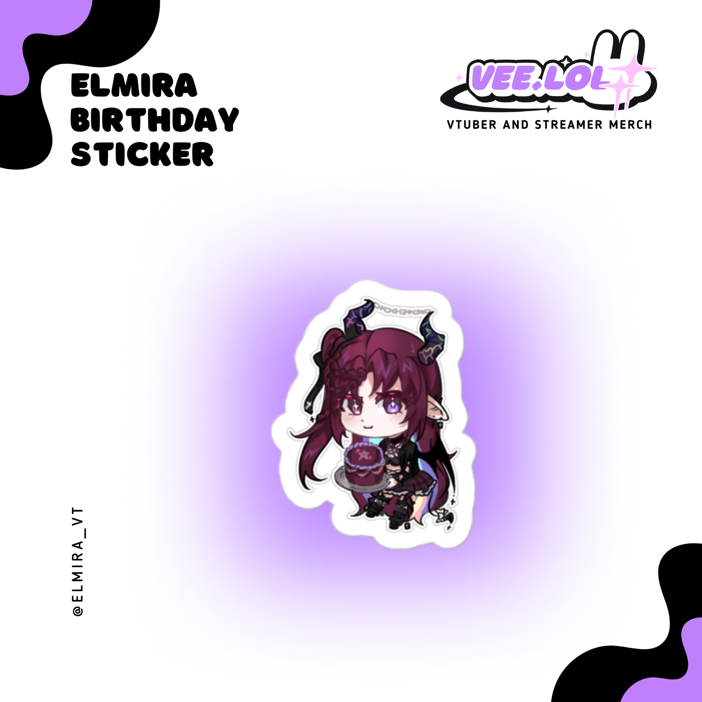 Elmira Birthday Sticker