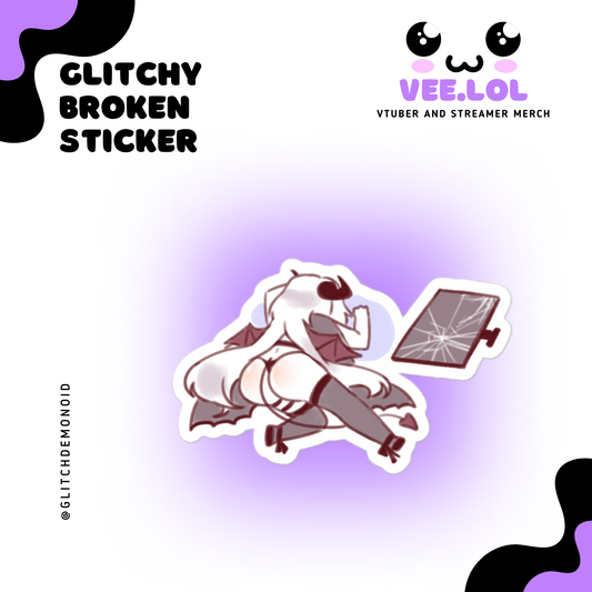 Glitchy Broken Sticker