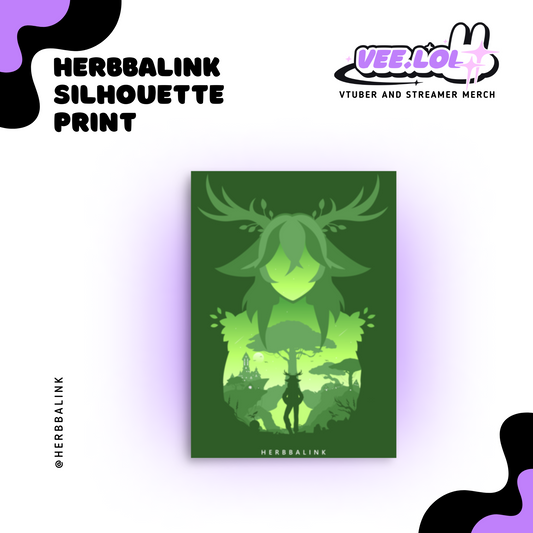 Herbbalink Silhouette Print