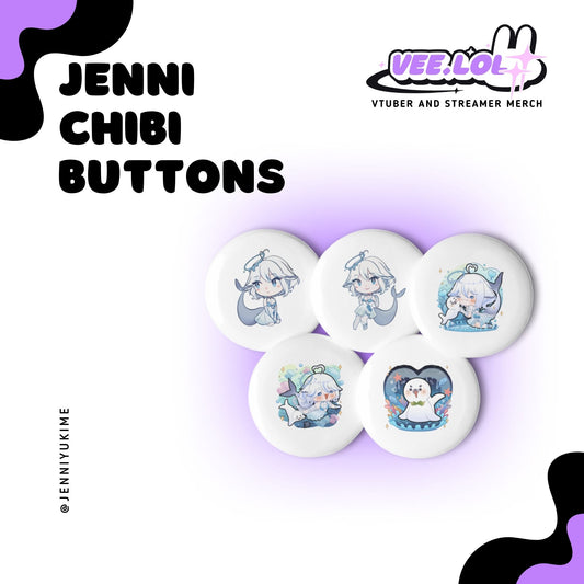 Jenni Chibi Buttons