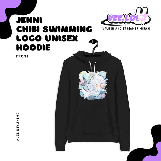 Jenni Chibi Swimming Logo Unisex Hoodie