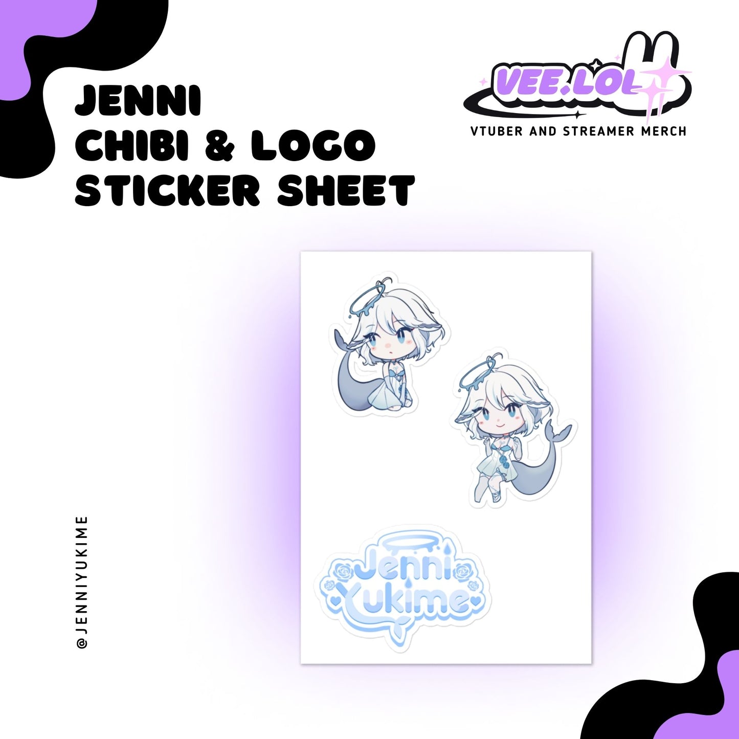 Jenni Chibi Sticker Sheet