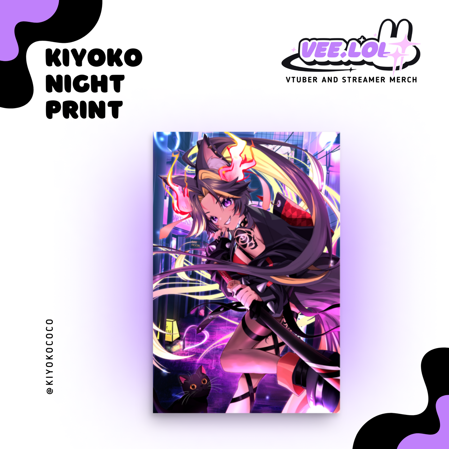 Kiyoko Night Print