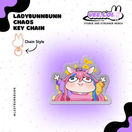 LadyBunnBunn Chaos Key Chain