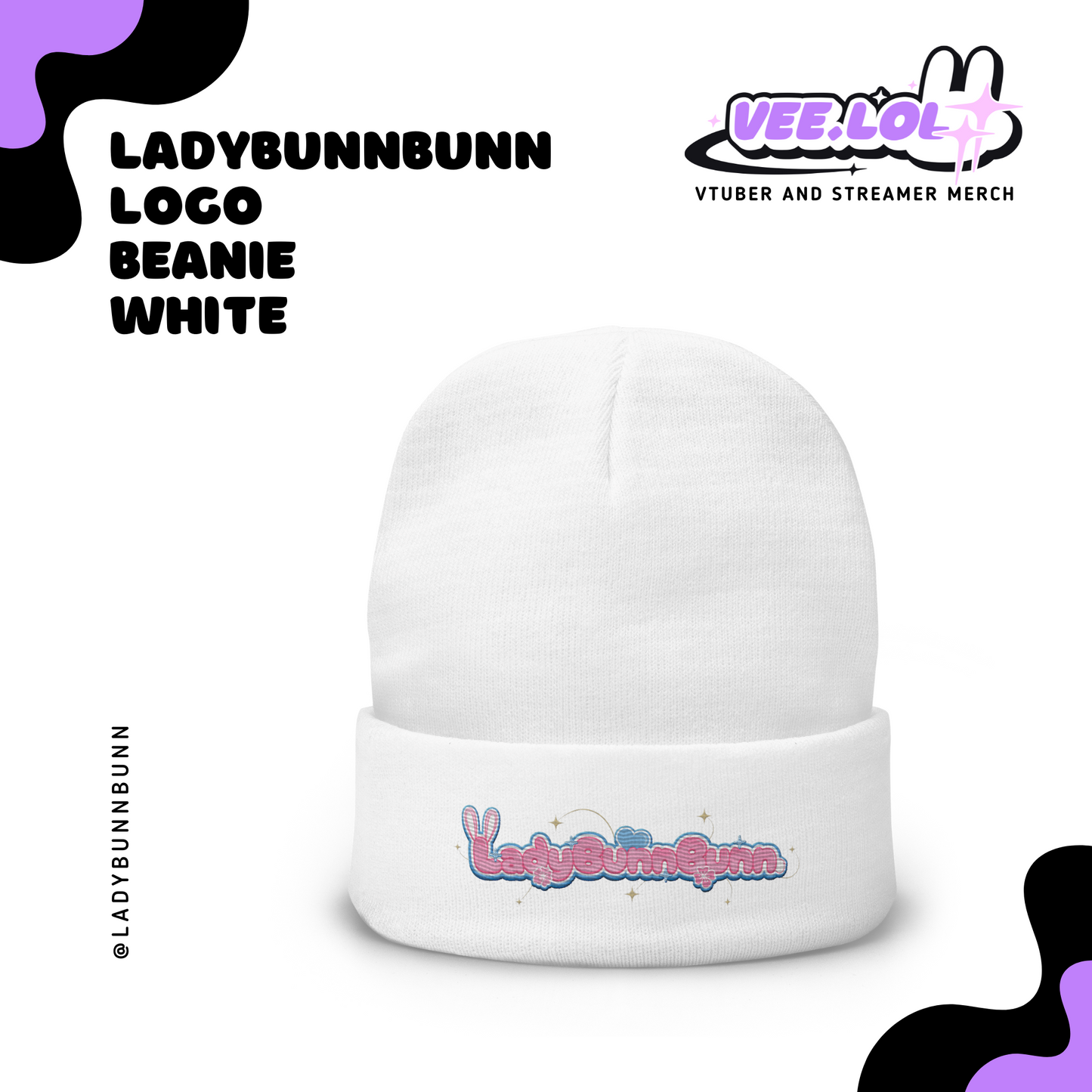 LadyBunnBunn Logo Beanie