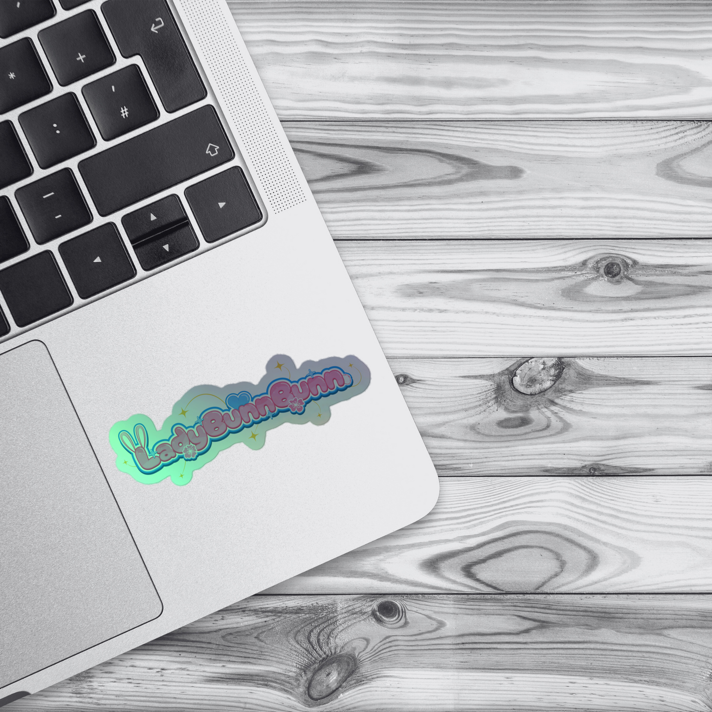 LadyBunnBunn Logo Holographic Sticker