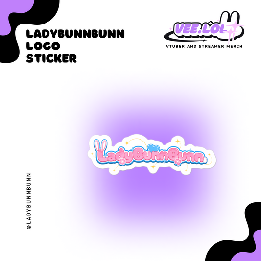 LadyBunnBunn Logo Sticker