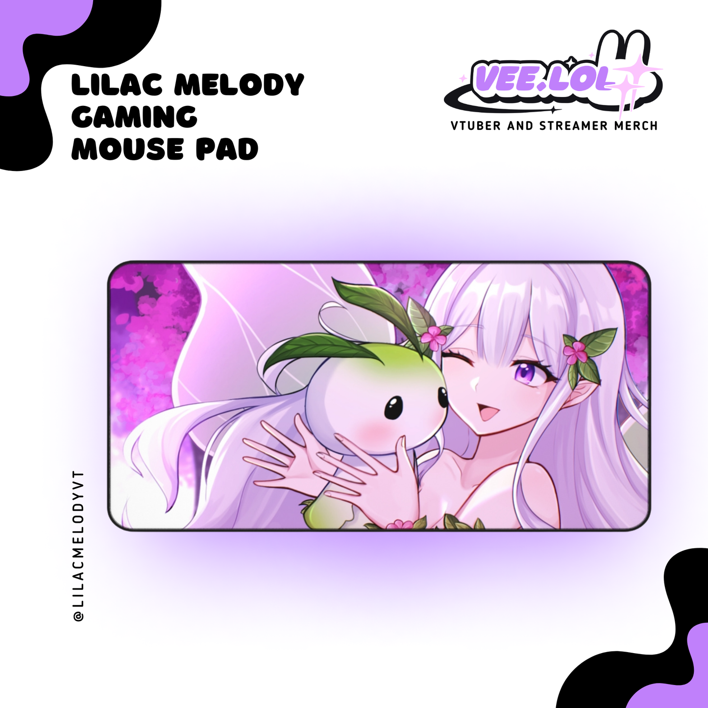 Lilac Melody Gaming Mousepad