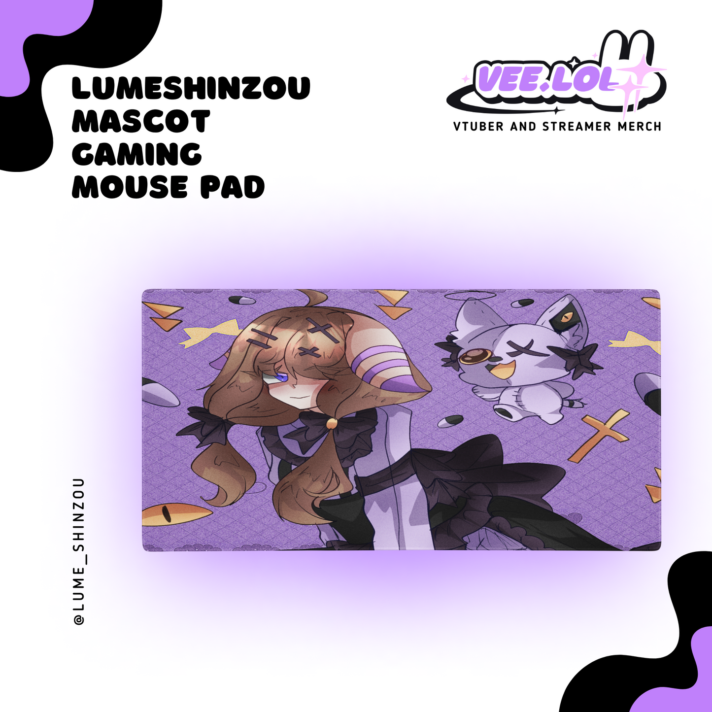 LumeShinzou Mascot Gaming Mouse Pad